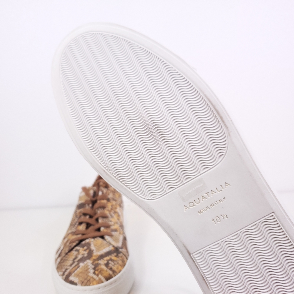 AQUATALIA Metallic Avery Waterproof Leather Sneaker - Picture 3 of 7